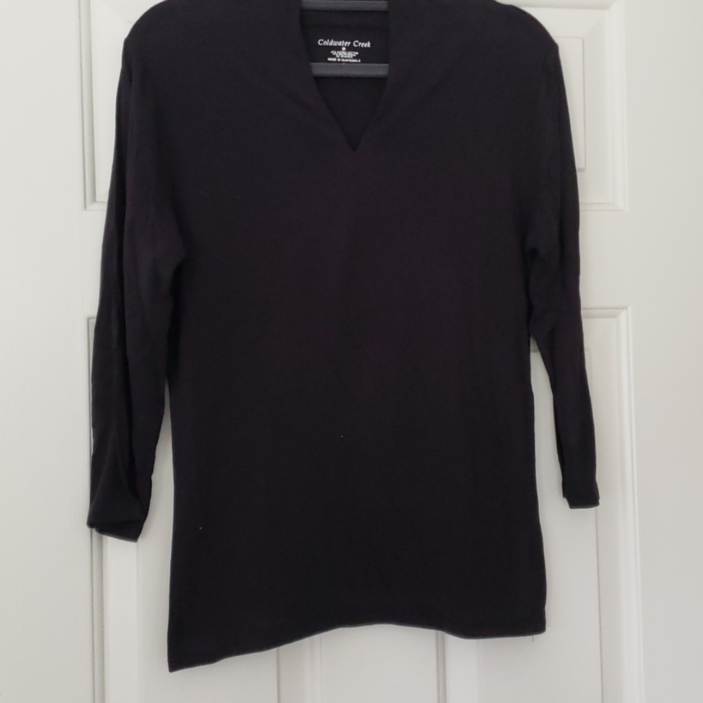 Coldwater Creek double knit top size S